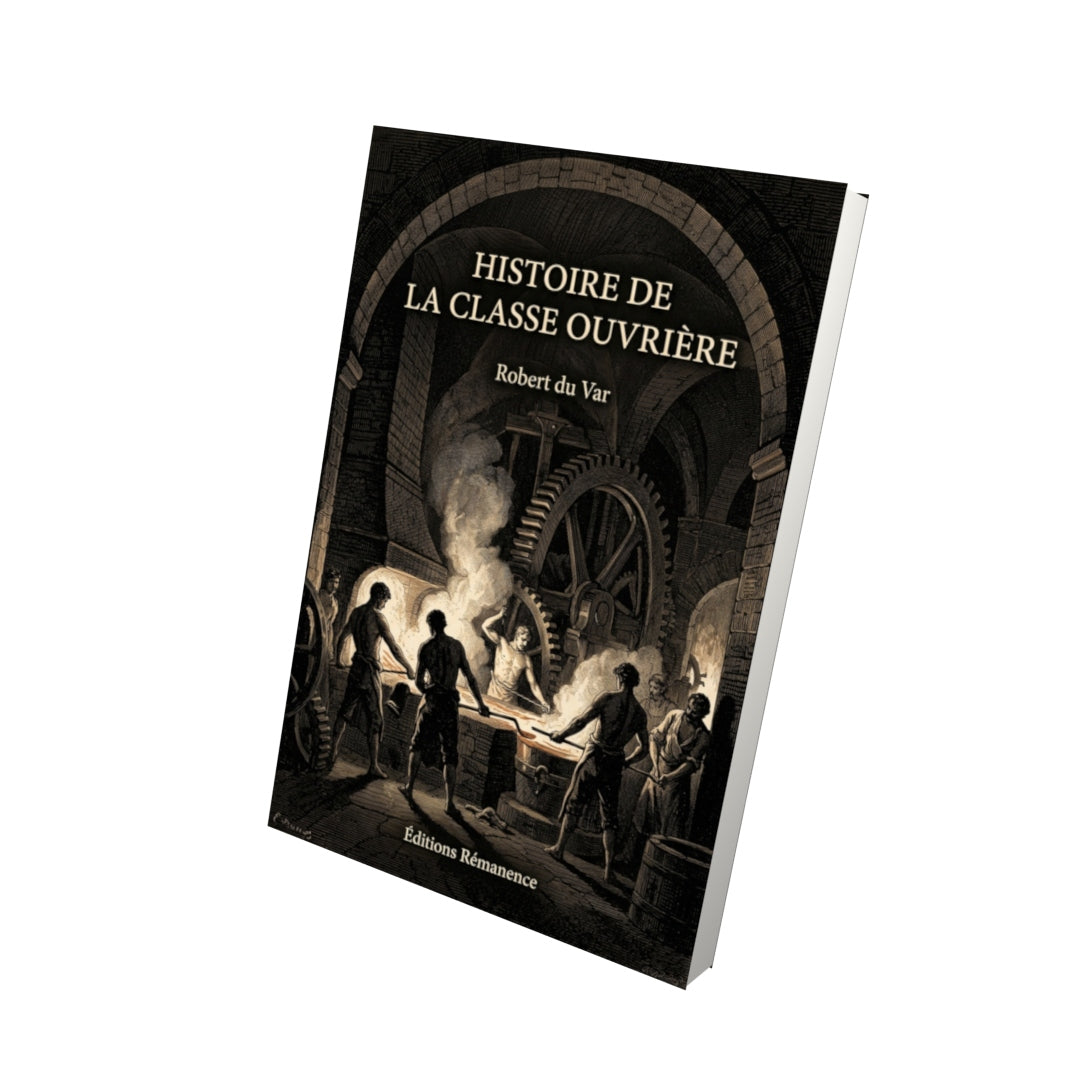 Livre Histoire de la classe ouvrière par Robert du Var - Vue 3D - Editions Remanence