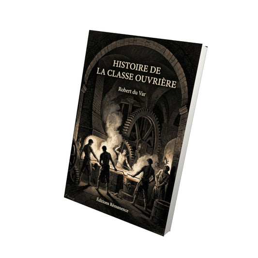 Livre Histoire de la classe ouvrière par Robert du Var - Vue 3D - Editions Remanence