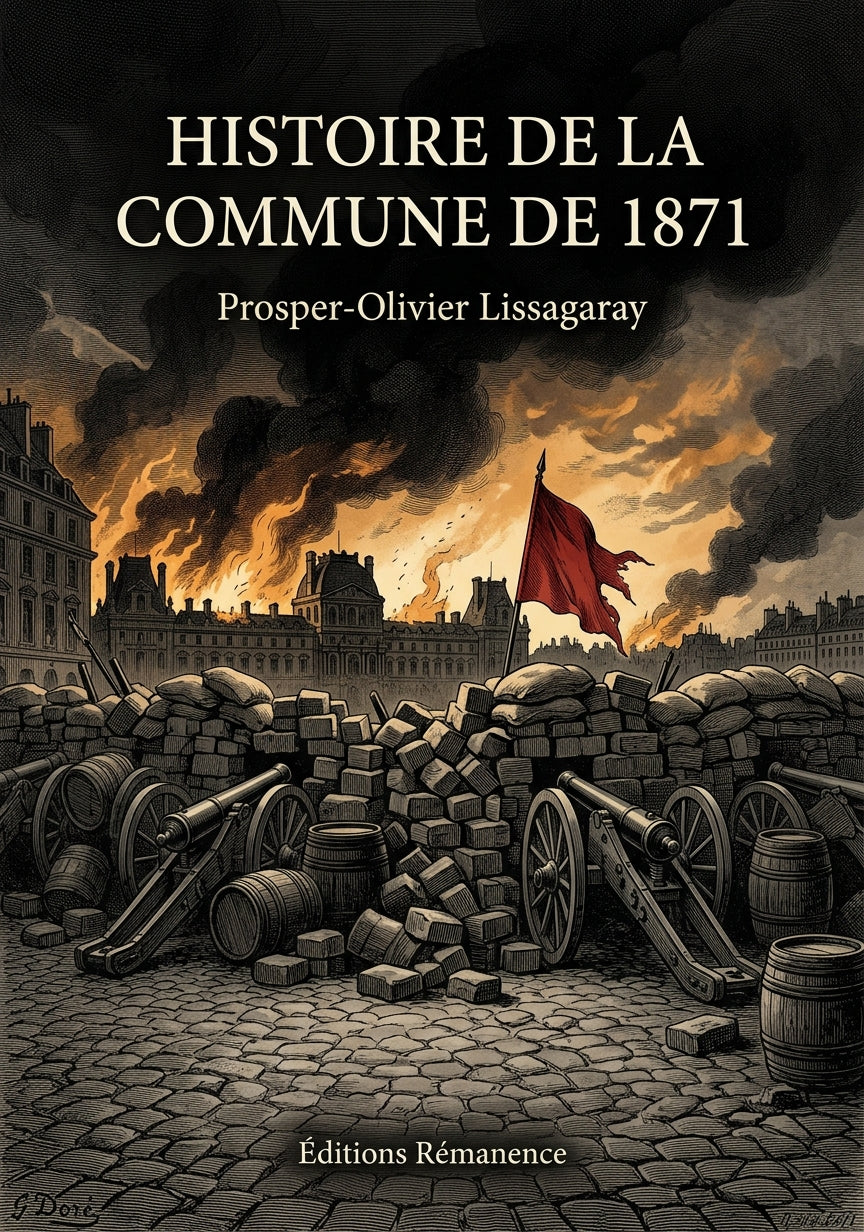 Livre Histoire de la Commune de 1871 par Prosper-Olivier Lissagaray - Couverture - Editions Remanence