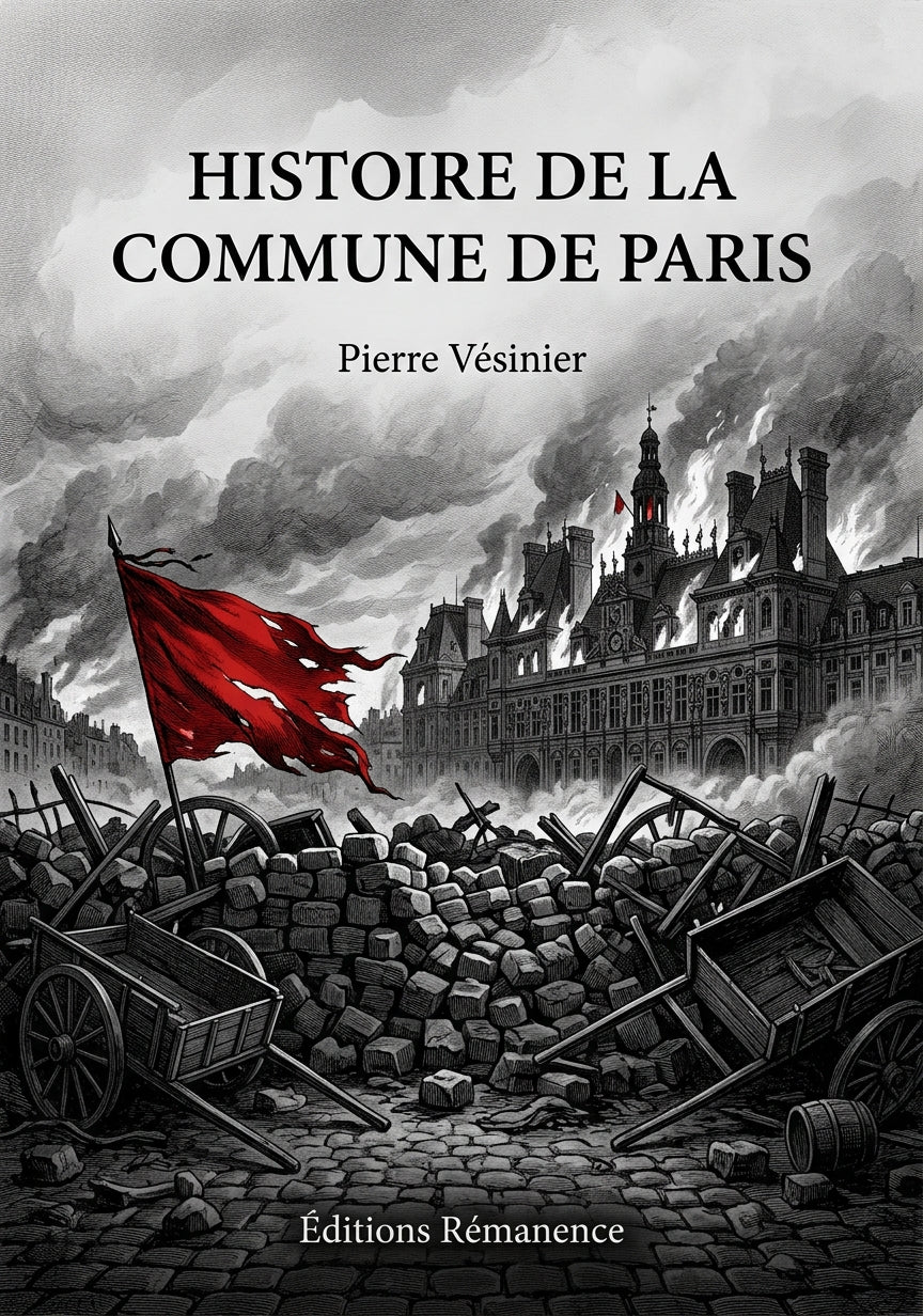 Livre Histoire de la Commune de Paris par Pierre Vésinier - Couverture - Editions Remanence