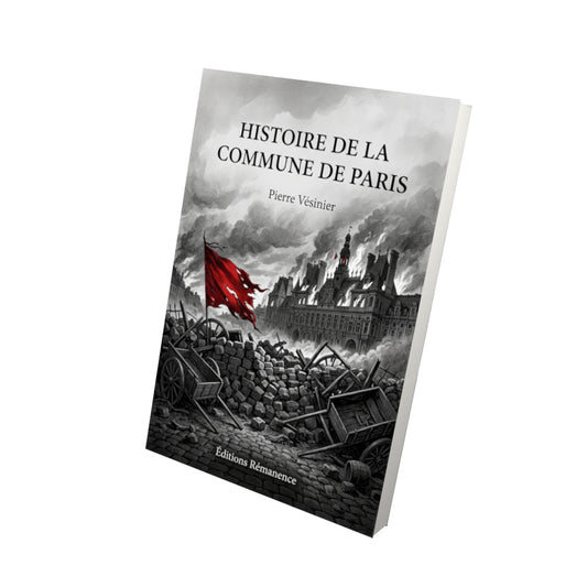 Livre Histoire de la Commune de Paris par Pierre Vésinier - Vue 3D - Editions Remanence