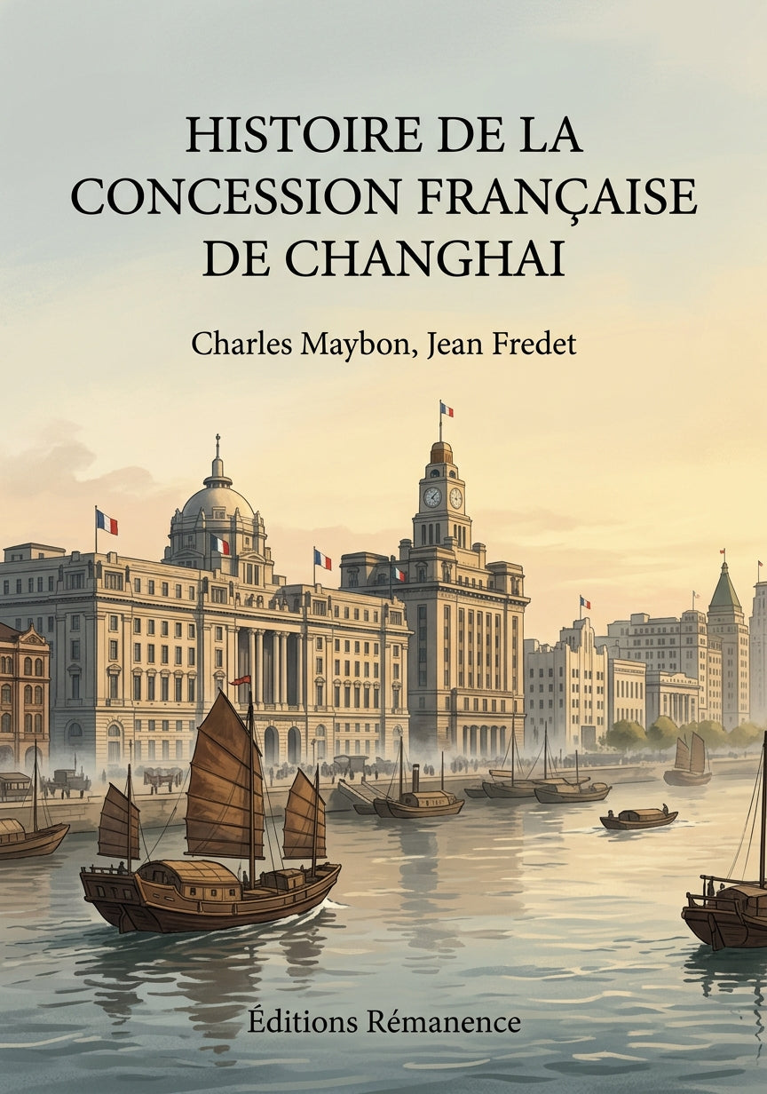Livre Histoire de la concession française de Changhai par Charles Maybon, Jean Fredet - Couverture - Editions Remanence