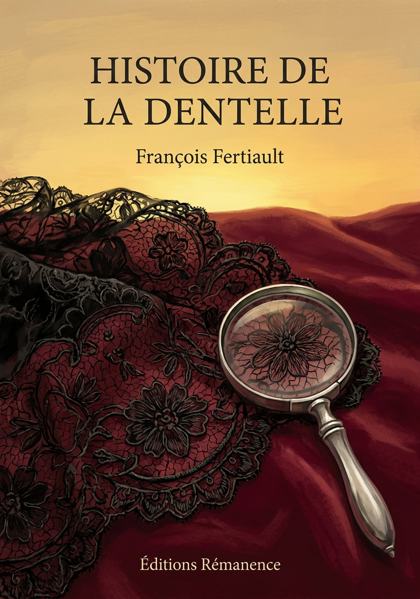 Livre Histoire de la dentelle par François Fertiault - Couverture - Editions Remanence