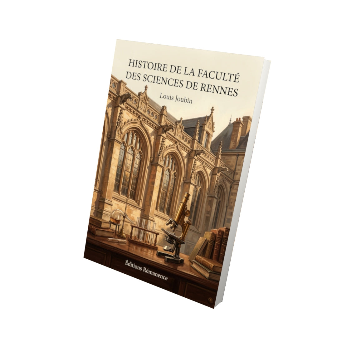 Livre Histoire de la Faculté des Sciences de Rennes par Louis Joubin - Vue 3D - Editions Remanence