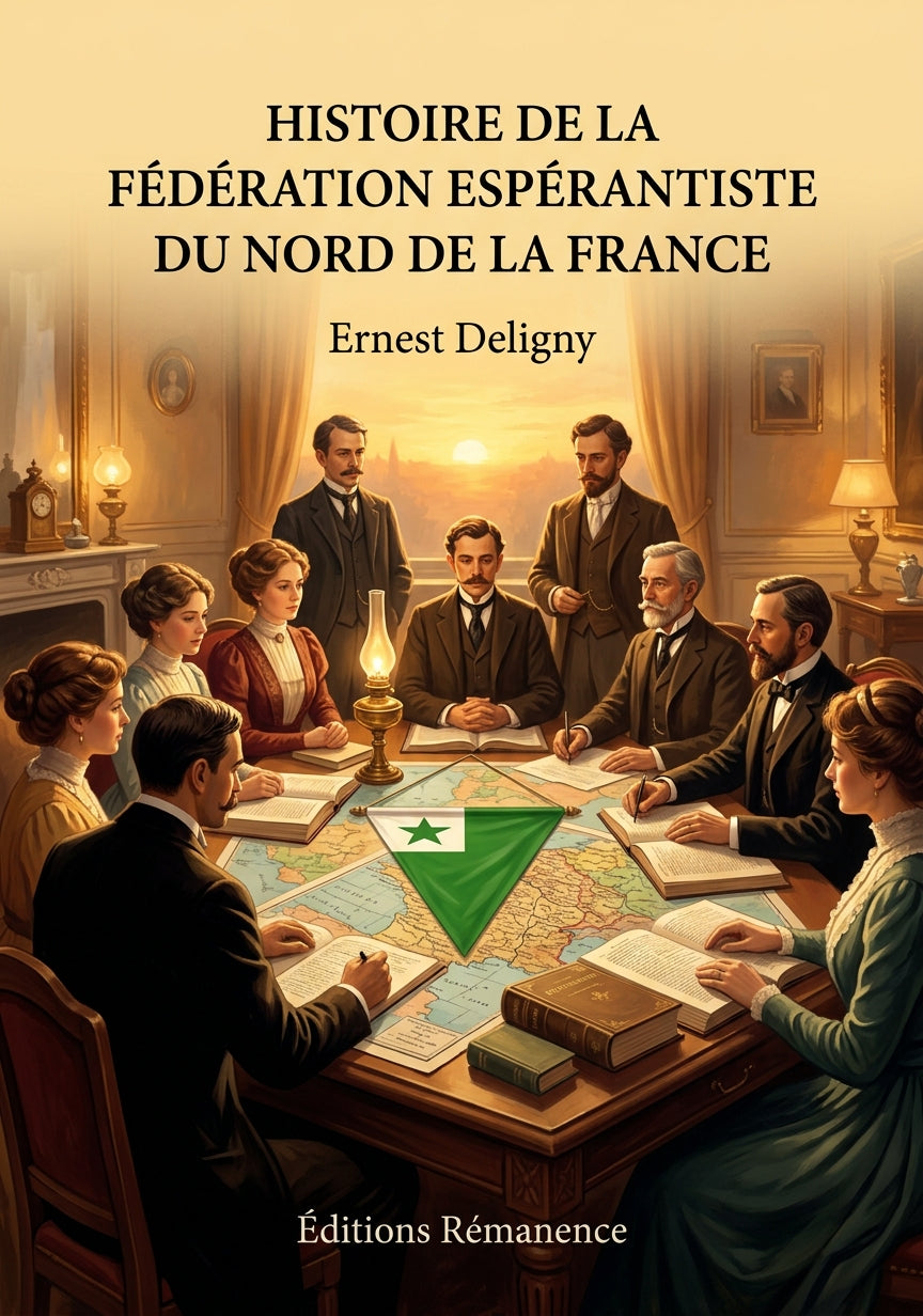 Livre Histoire de la Fédération Espérantiste du Nord de la France par Ernest Deligny - Couverture - Editions Remanence