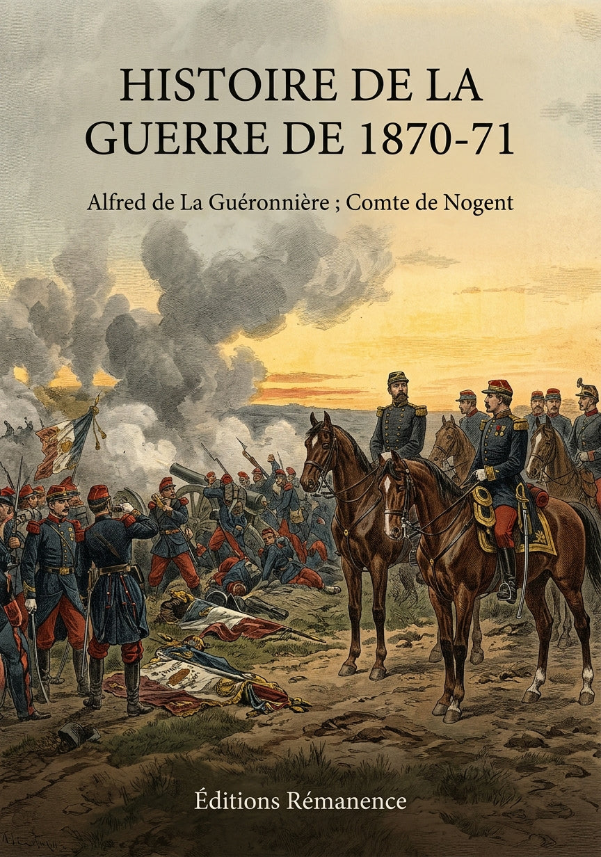 Livre Histoire de la guerre de 1870-71 par Alfred de La Guéronnière ; Comte de Nogent - Couverture - Editions Remanence