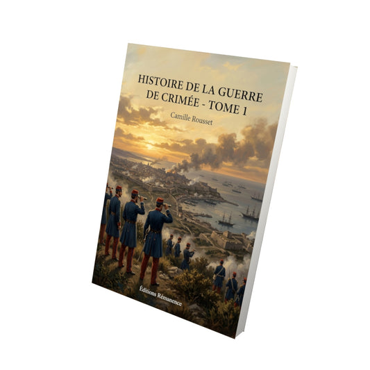 Livre Histoire de la guerre de Crimée - Tome 1 par Camille Rousset - Vue 3D - Editions Remanence