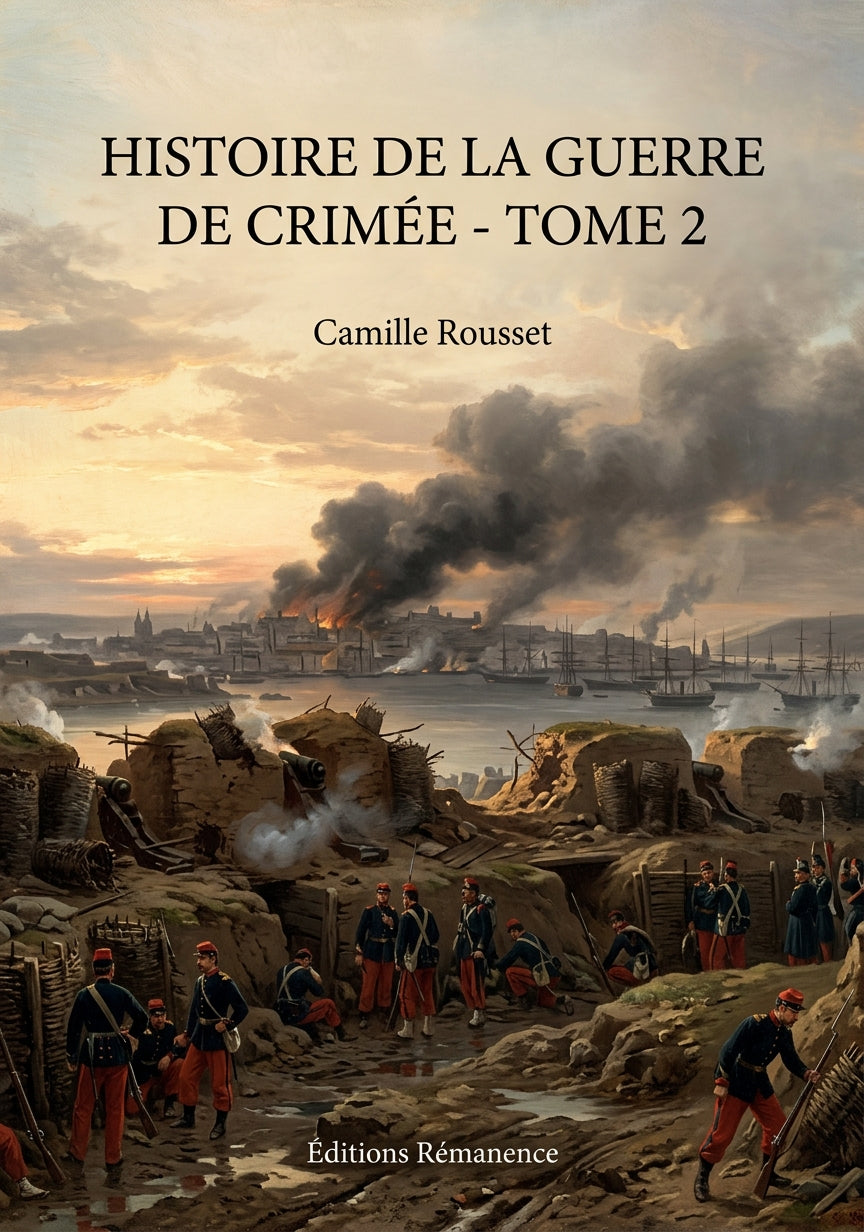 Livre Histoire de la guerre de Crimée - Tome 2 par Camille Rousset - Couverture - Editions Remanence