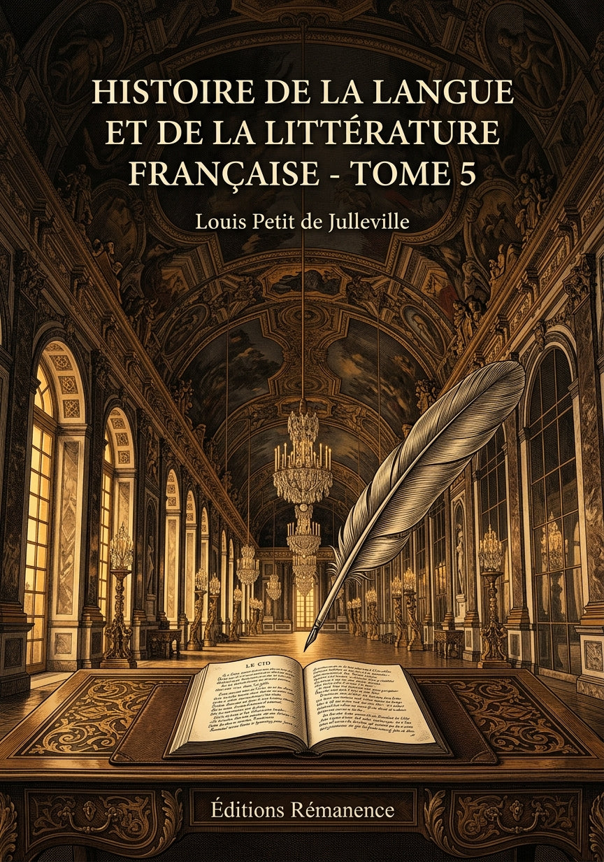 Livre Histoire de la langue et de la littérature française - Tome 5 par Louis Petit de Julleville - Couverture - Editions Remanence