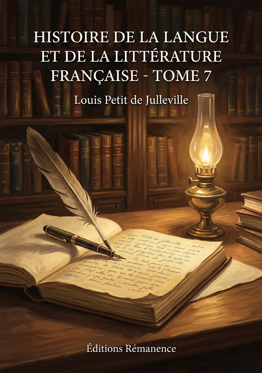Livre Histoire de la langue et de la littérature française - Tome 7 par Louis Petit de Julleville - Couverture - Editions Remanence