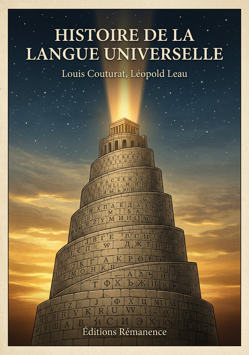 Livre Histoire de la langue universelle par Louis Couturat, Léopold Leau - Couverture - Editions Remanence