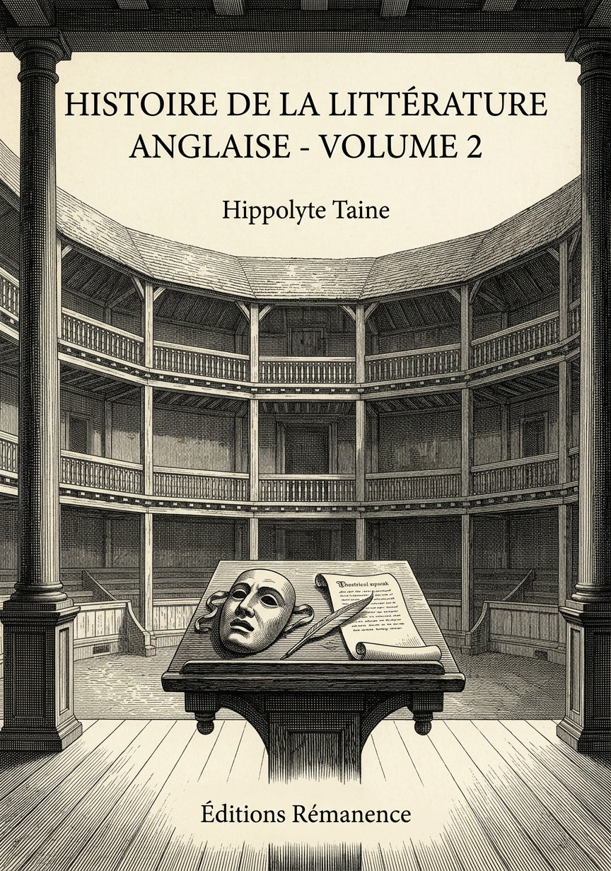 Histoire de la Littérature Anglaise - Volume 2 - Hippolyte Taine (Couverture)