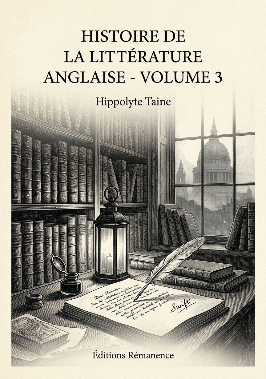 Histoire de la Littérature Anglaise - Volume 3 - Hippolyte Taine (Couverture)