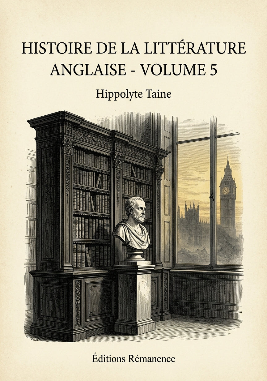 Histoire de la Littérature Anglaise - Volume 5 - Hippolyte Taine (Couverture)