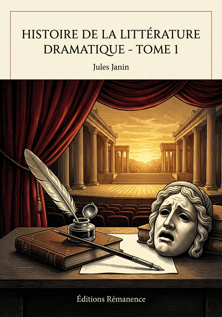 Livre Histoire de la littérature dramatique - Tome 4 par Jules Janin - Couverture - Editions Remanence