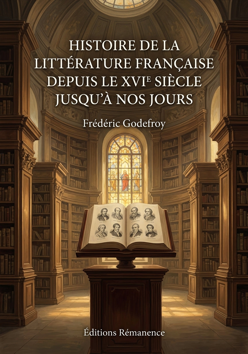Livre Histoire de la littérature française depuis le XVIe siècle jusqu’à nos jours par Frédéric Godefroy - Couverture - Editions Remanence