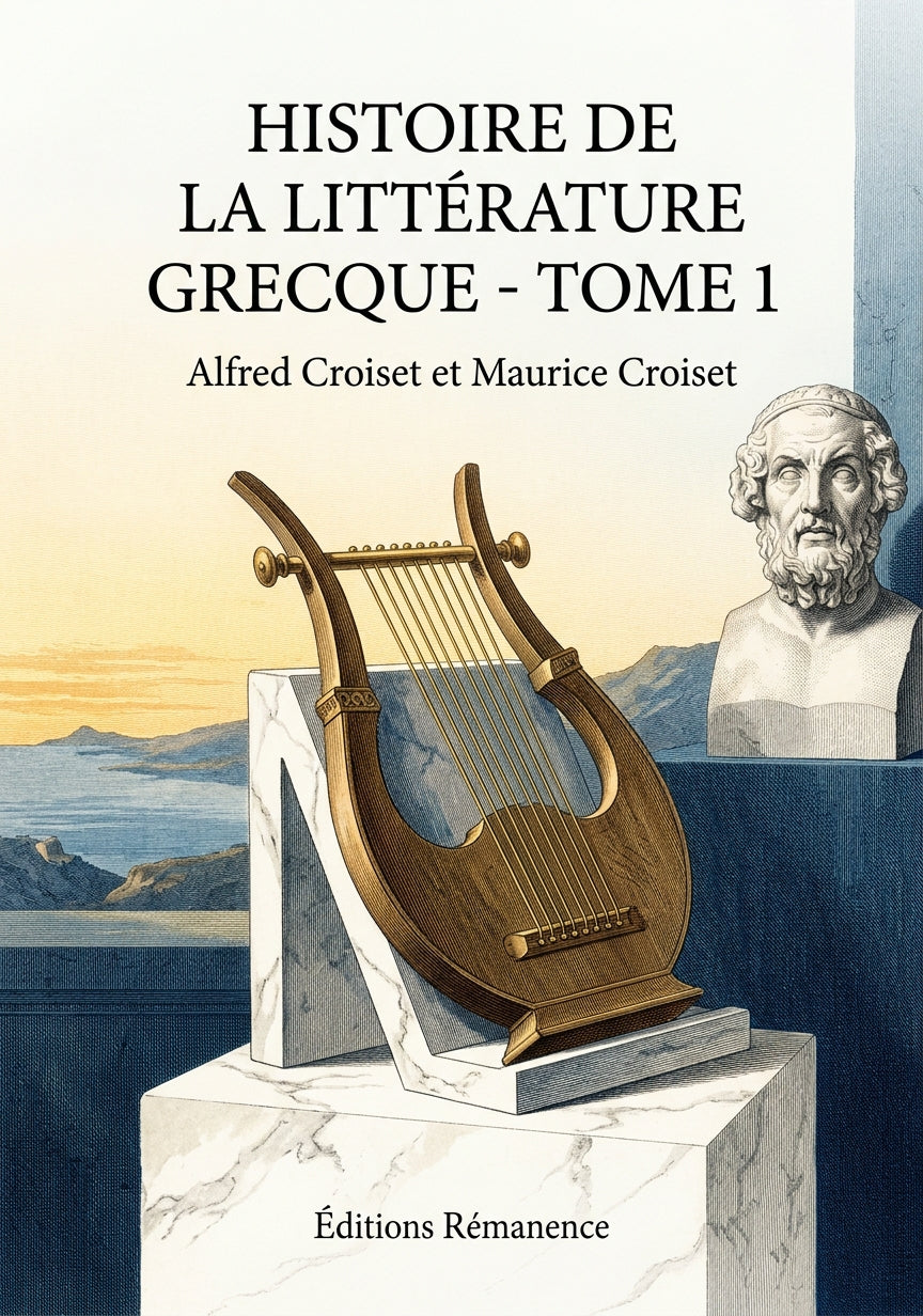 Livre Histoire de la littérature grecque - Tome 2 par Alfred Croiset et Maurice Croiset - Couverture - Editions Remanence