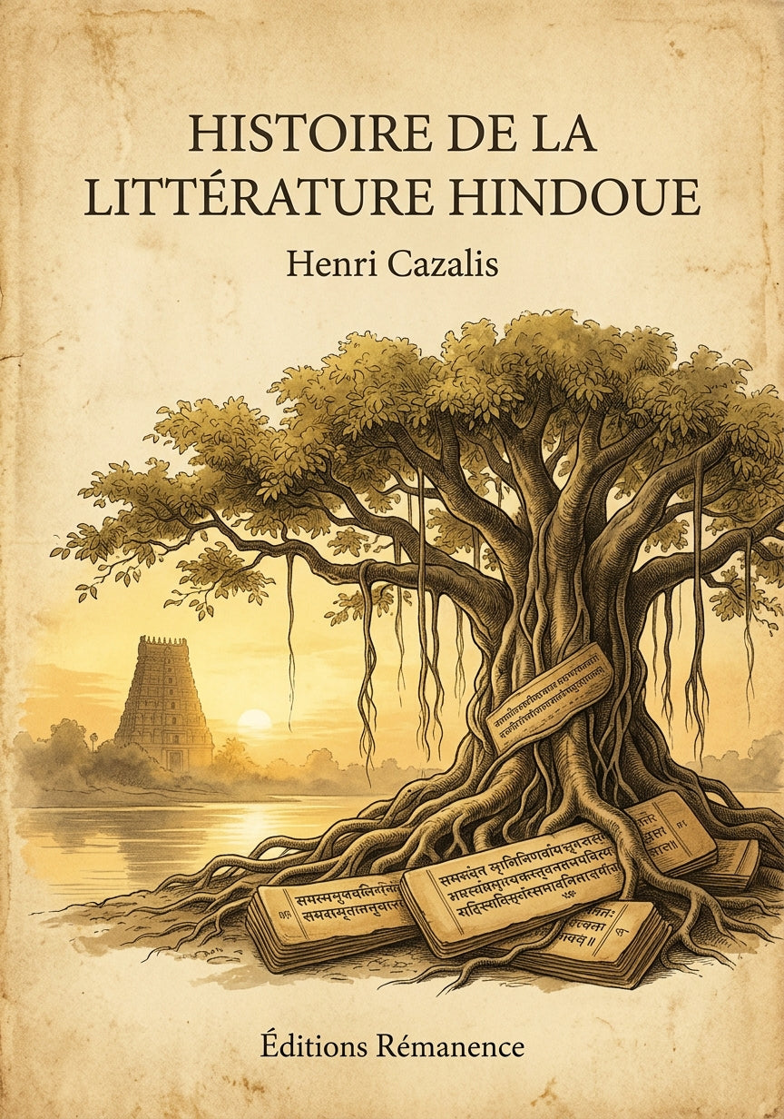 Livre Histoire de la littérature hindoue par Henri Cazalis - Couverture - Editions Remanence