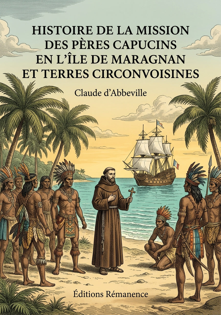 Livre Histoire de la mission des pères capucins en l’île de Maragnan et terres circonvoisines par Claude d’Abbeville - Couverture - Editions Remanence