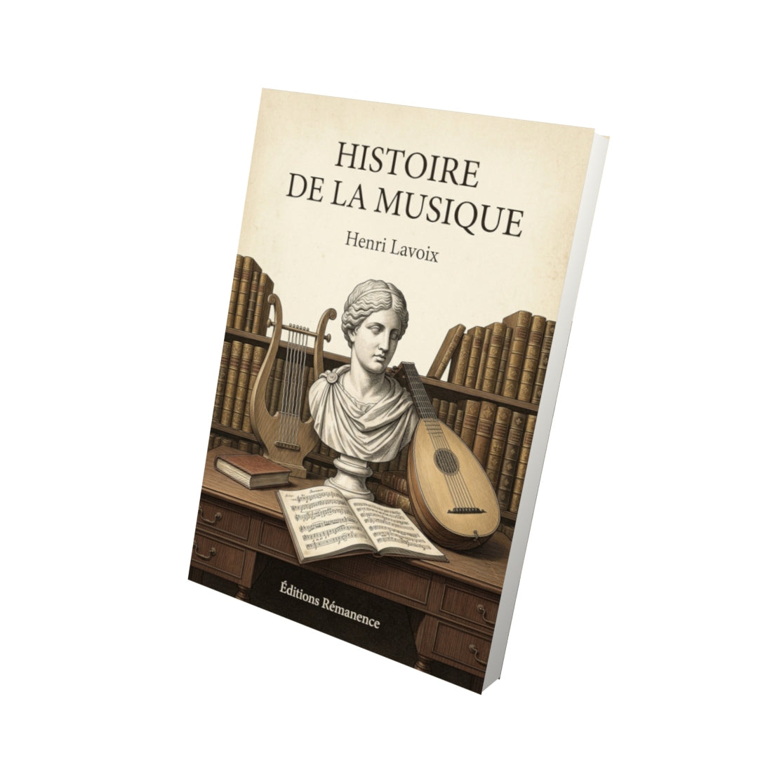 Livre Histoire de la musique - Henri Lavoix - Vue 3D - Editions Remanence