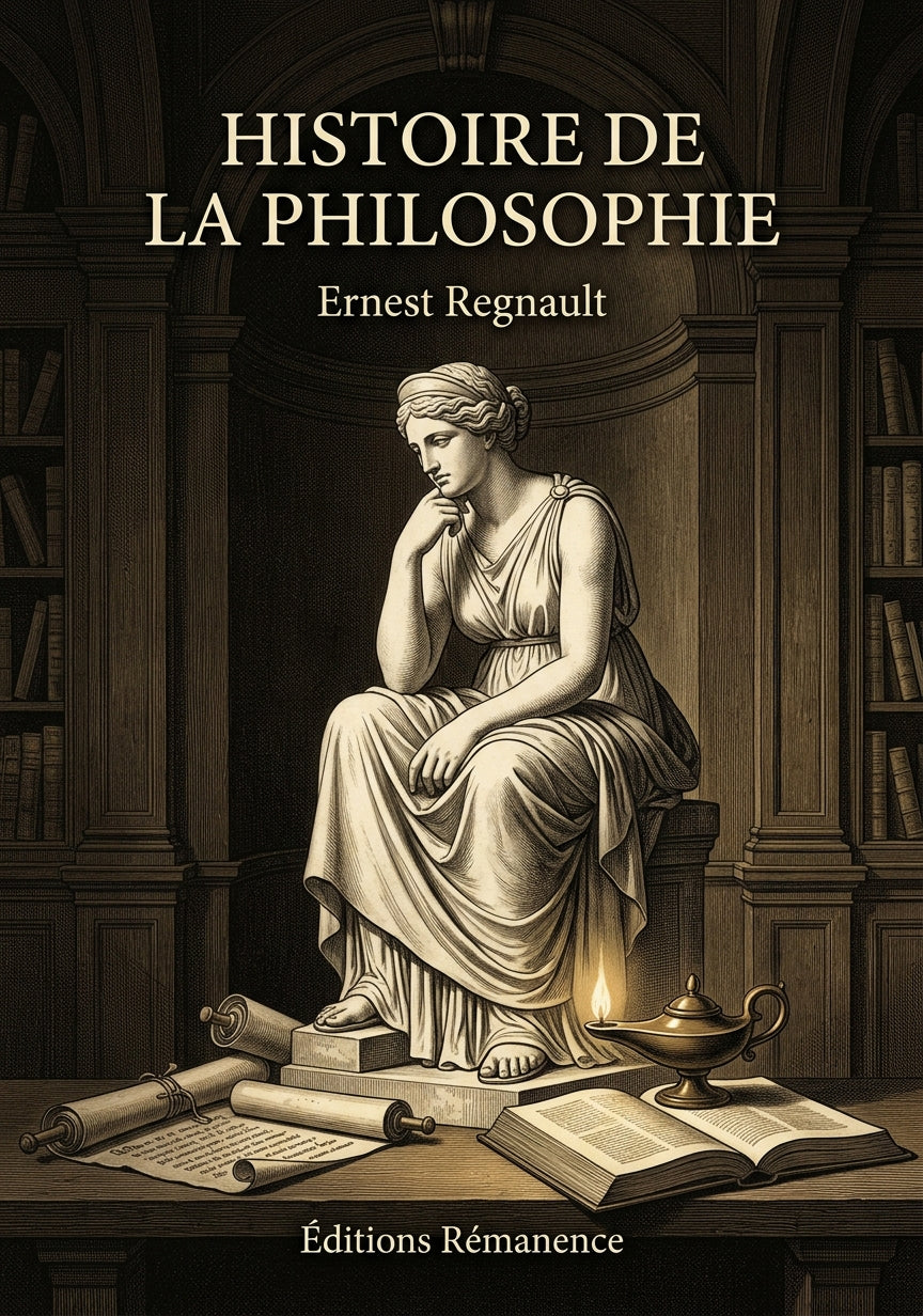 Livre Histoire de la Philosophie par Ernest Regnault - Couverture - Editions Remanence