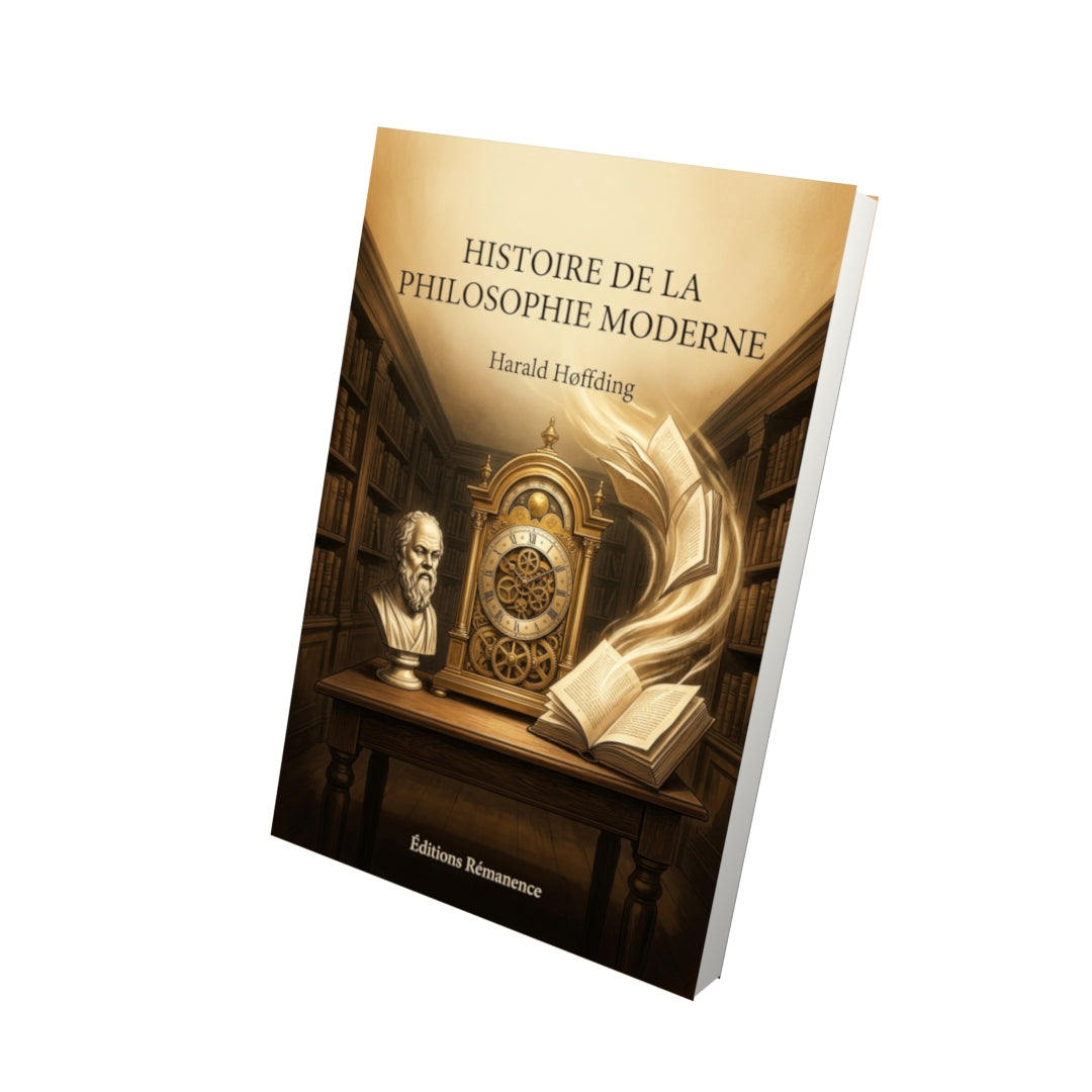 Livre Histoire de la philosophie moderne par Harald Høffding - Vue 3D - Editions Remanence