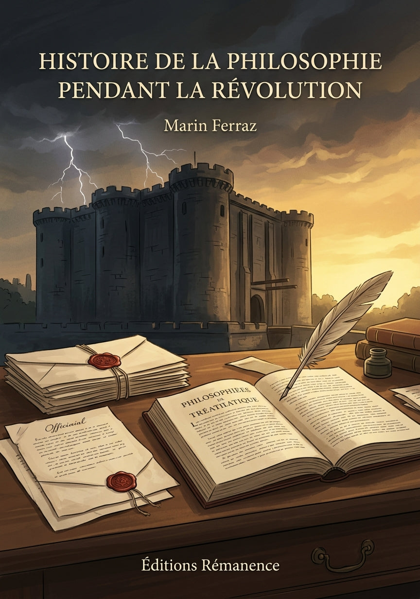 Livre Histoire de la philosophie pendant la Révolution par Marin Ferraz - Couverture - Editions Remanence
