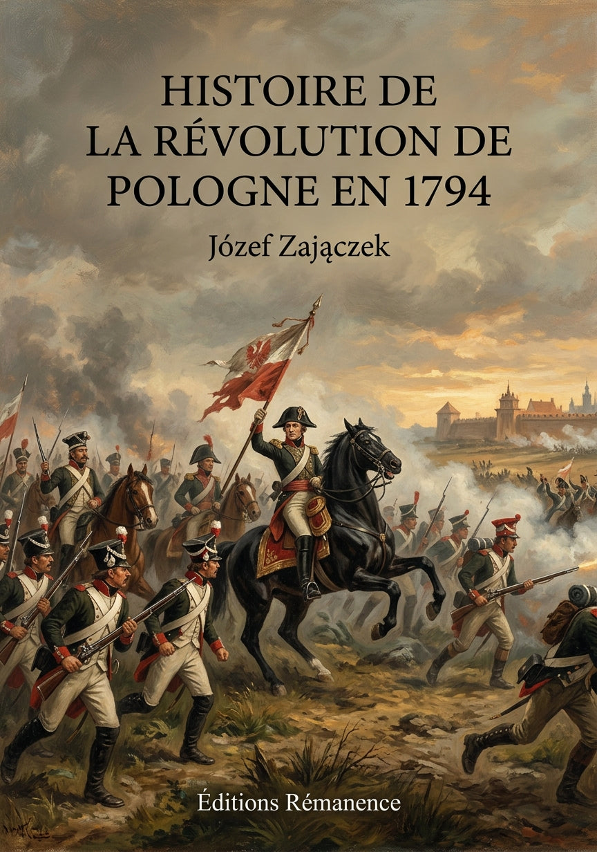 Livre Histoire de la révolution de Pologne en 1794 par Józef Zajączek - Couverture - Editions Remanence