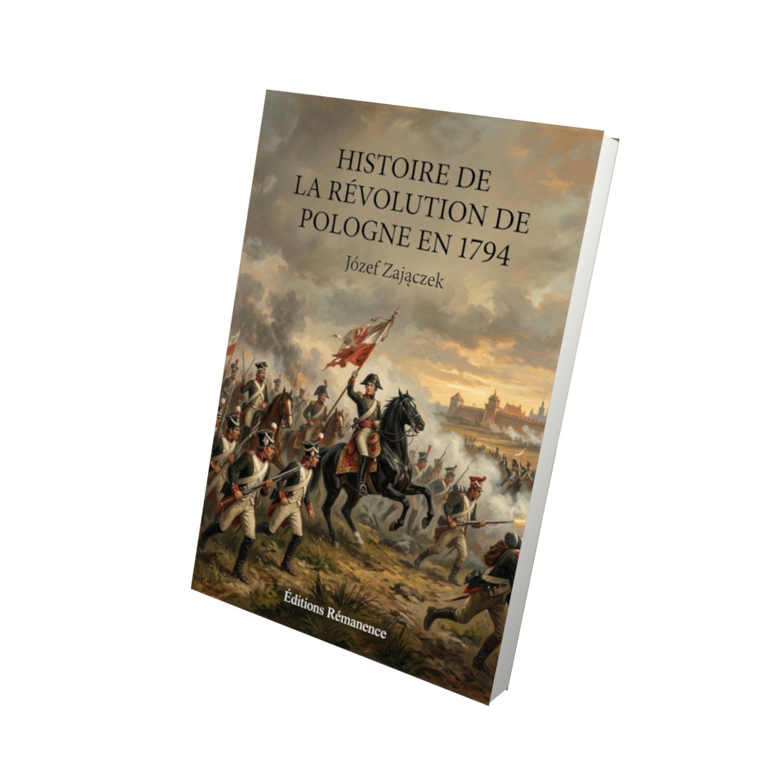 Livre Histoire de la révolution de Pologne en 1794 par Józef Zajączek - Vue 3D - Editions Remanence