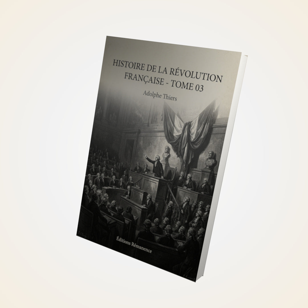 Livre Histoire de la Révolution française - Tome 03 - Adolphe Thiers - Couverture 3D