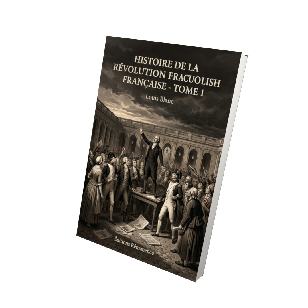 Livre Histoire de la Révolution française - Tome 7 par Louis Blanc - Vue 3D - Editions Remanence
