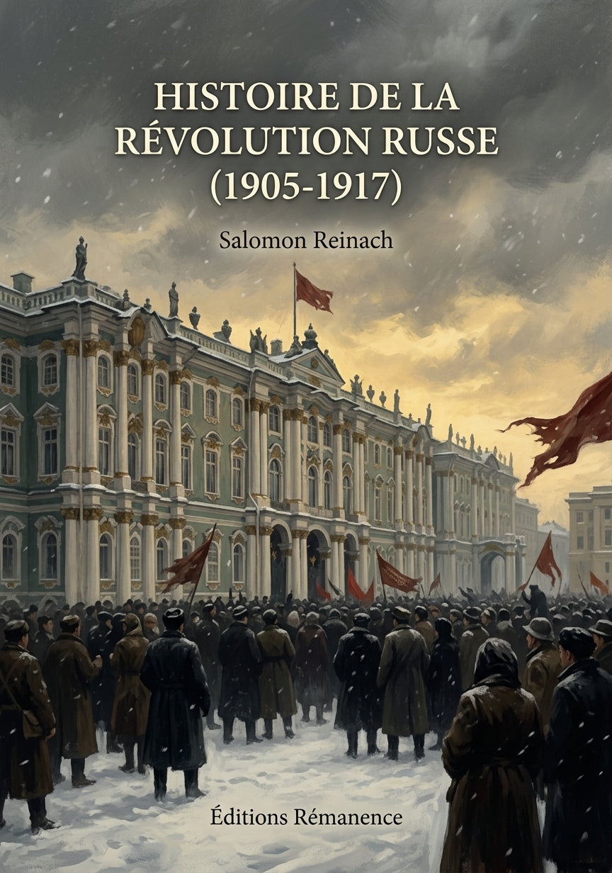 Livre Histoire de la Révolution russe (1905-1917) par Salomon Reinach - Couverture - Editions Remanence