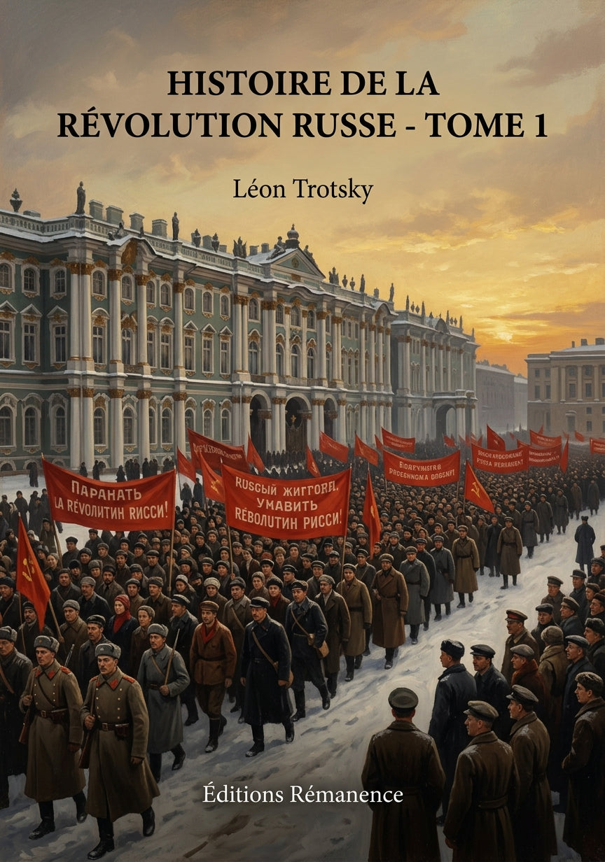 Livre Histoire de la Révolution russe - Tome 1 par Léon Trotsky - Couverture - Editions Remanence