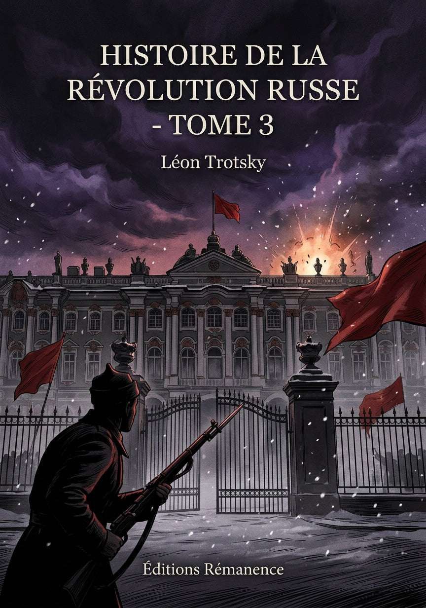 Livre Histoire de la Révolution russe - Tome 3 par Léon Trotsky - Couverture - Editions Remanence