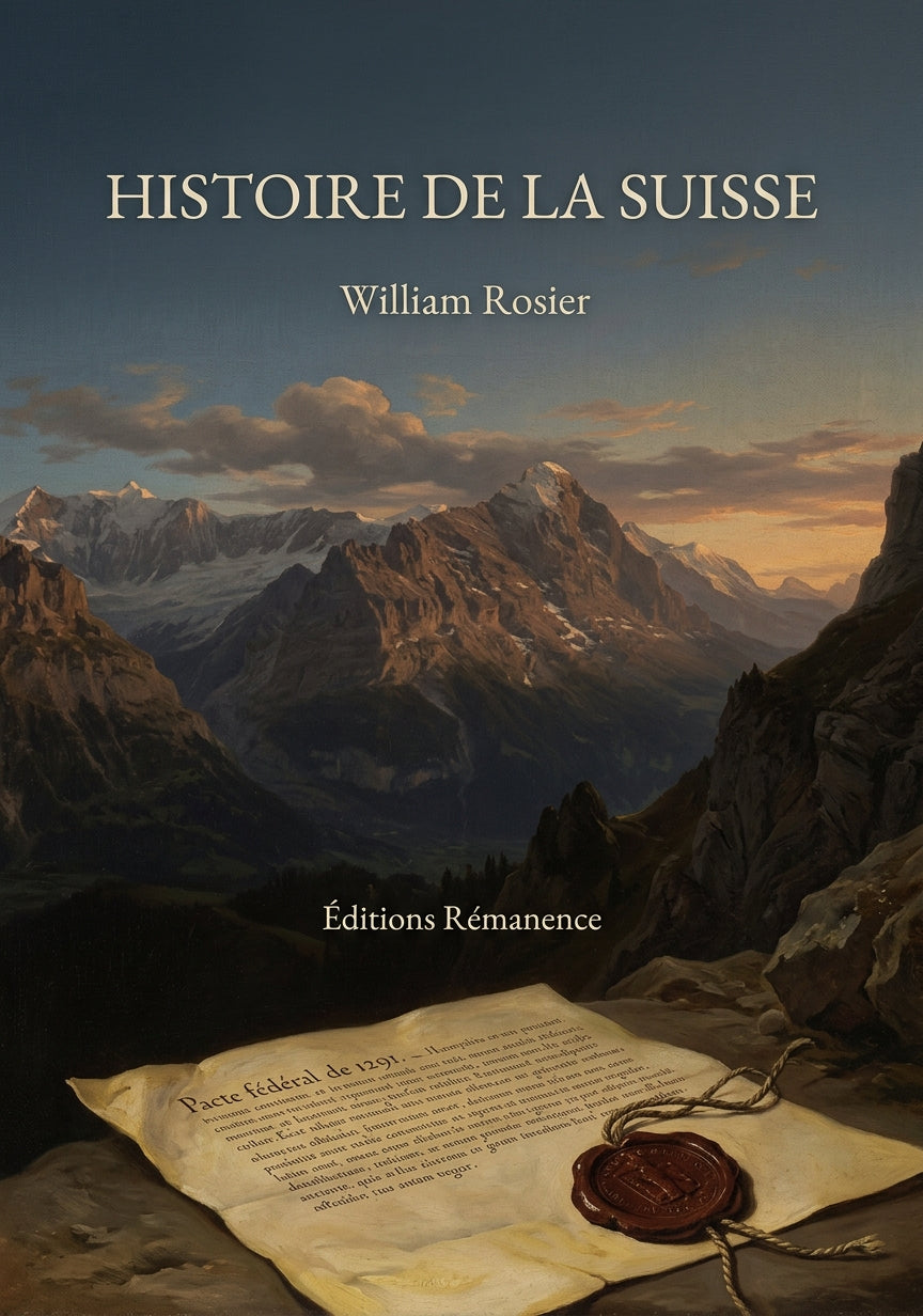 Livre Histoire de la Suisse par William Rosier - Couverture - Editions Remanence