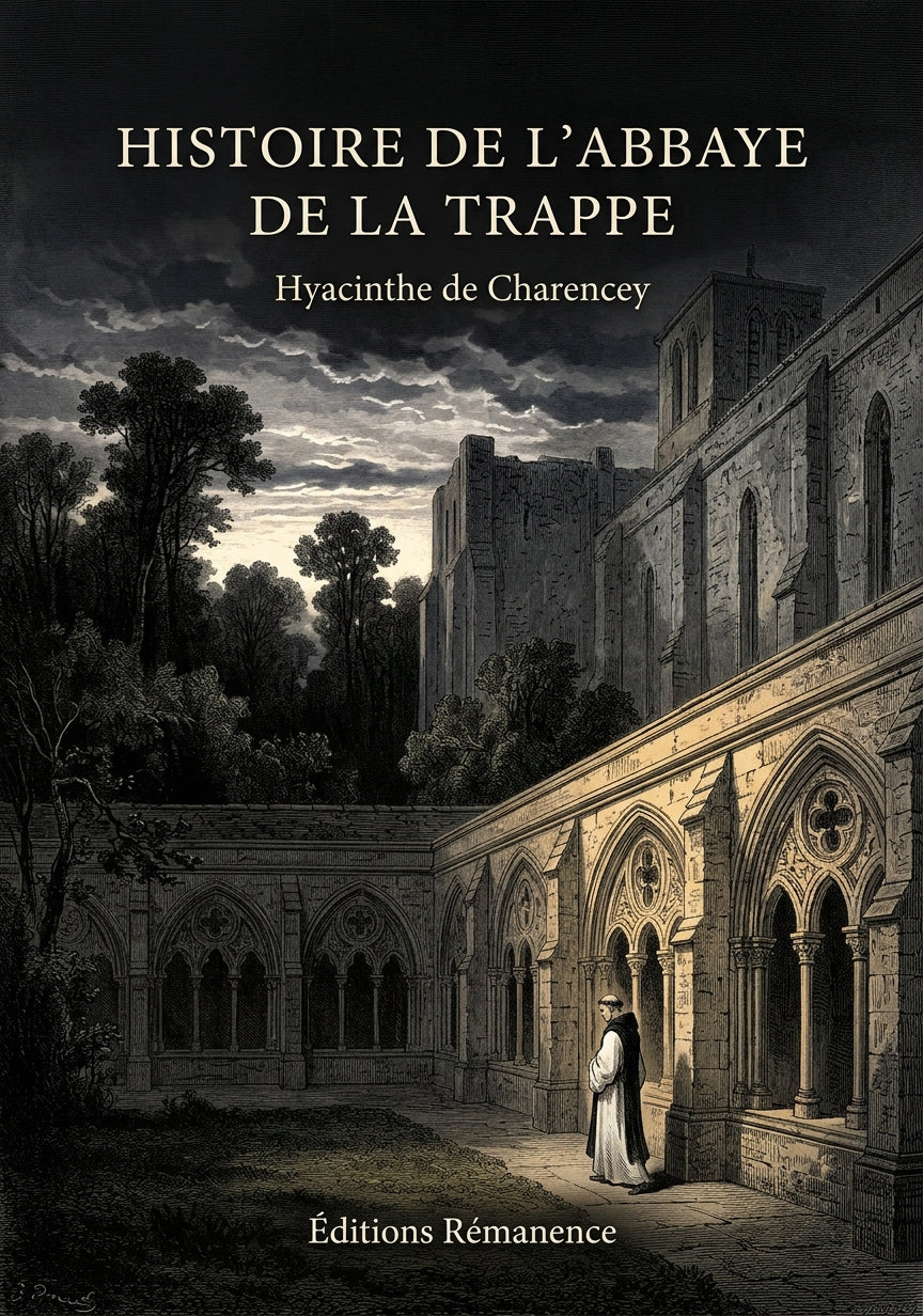 Livre Histoire de l’abbaye de la Trappe par Hyacinthe de Charencey - Couverture - Editions Remanence