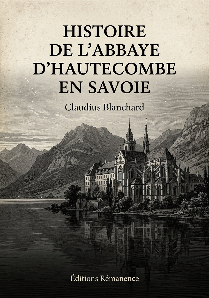 Livre Histoire de l’abbaye d’Hautecombe en Savoie par Claudius Blanchard - Couverture - Editions Remanence
