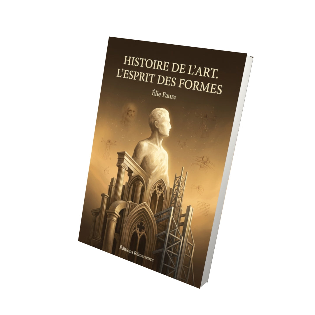Livre Histoire de l’art. L’Esprit des formes par Élie Faure - Vue 3D - Editions Remanence