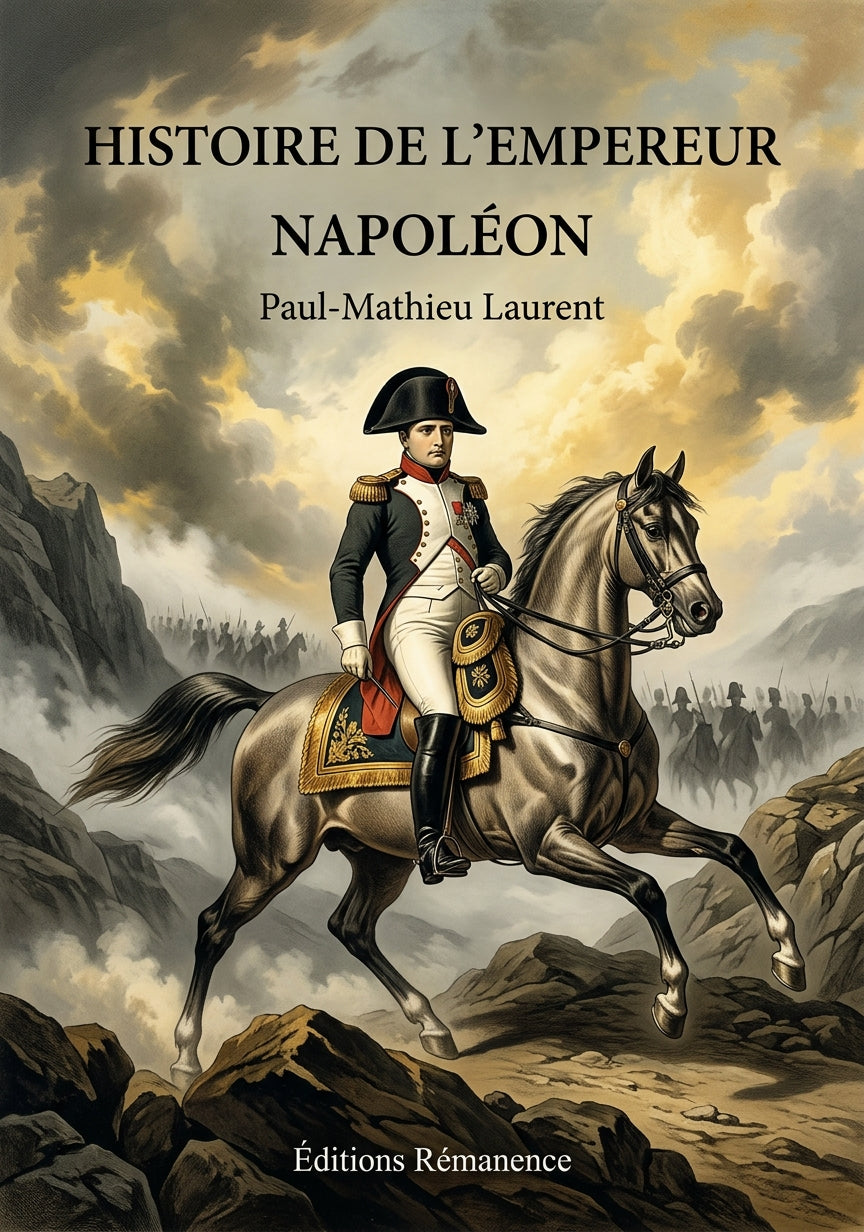 Livre Histoire de l’empereur Napoléon par Paul-Mathieu Laurent - Couverture - Editions Remanence
