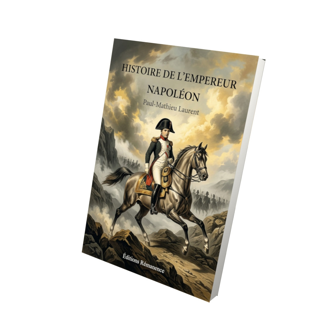 Livre Histoire de l’empereur Napoléon par Paul-Mathieu Laurent - Vue 3D - Editions Remanence