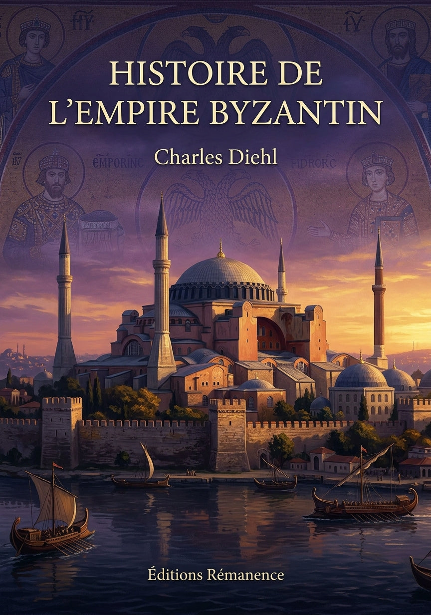 Livre Histoire de l’Empire Byzantin par Charles Diehl - Couverture - Editions Remanence