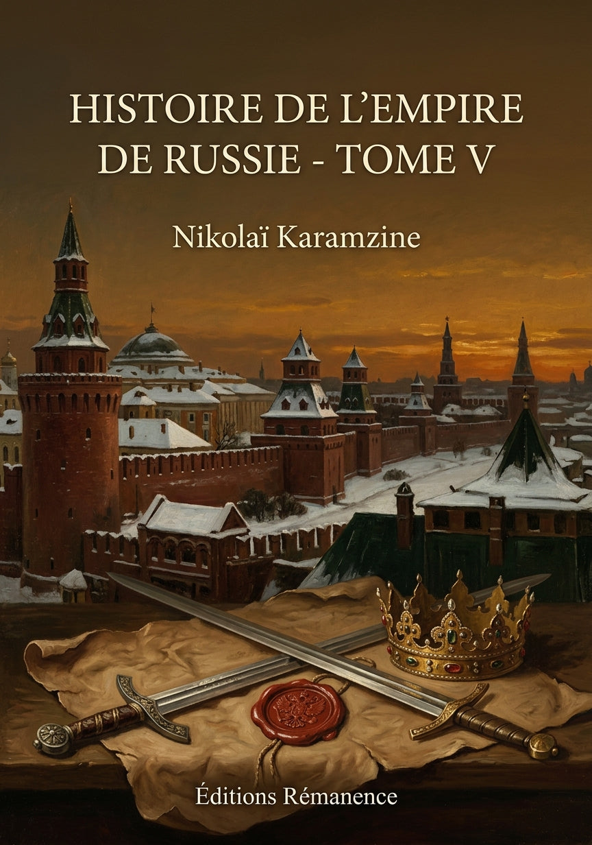 Livre Histoire de l’empire de Russie - Tome V par Nikolaï Karamzine - Couverture - Editions Remanence