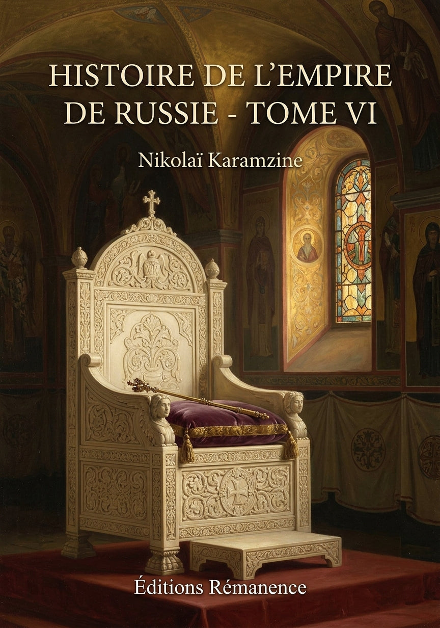 Livre Histoire de l’empire de Russie - Tome VII par Nikolaï Karamzine - Couverture - Editions Remanence