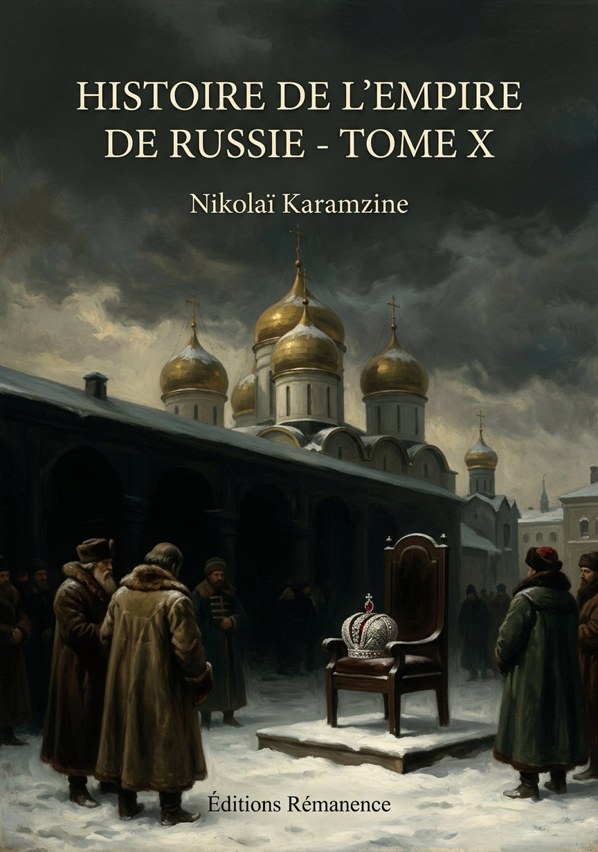 Livre Histoire de l’empire de Russie - Tome X par Nikolaï Karamzine - Couverture - Editions Remanence