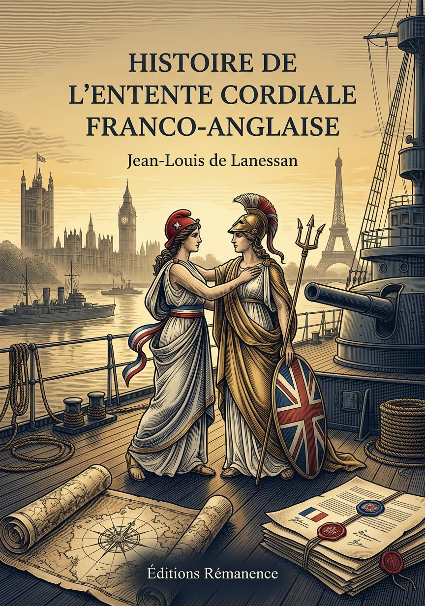 Livre Histoire de l’entente cordiale franco-anglaise par Jean-Louis de Lanessan - Couverture - Editions Remanence