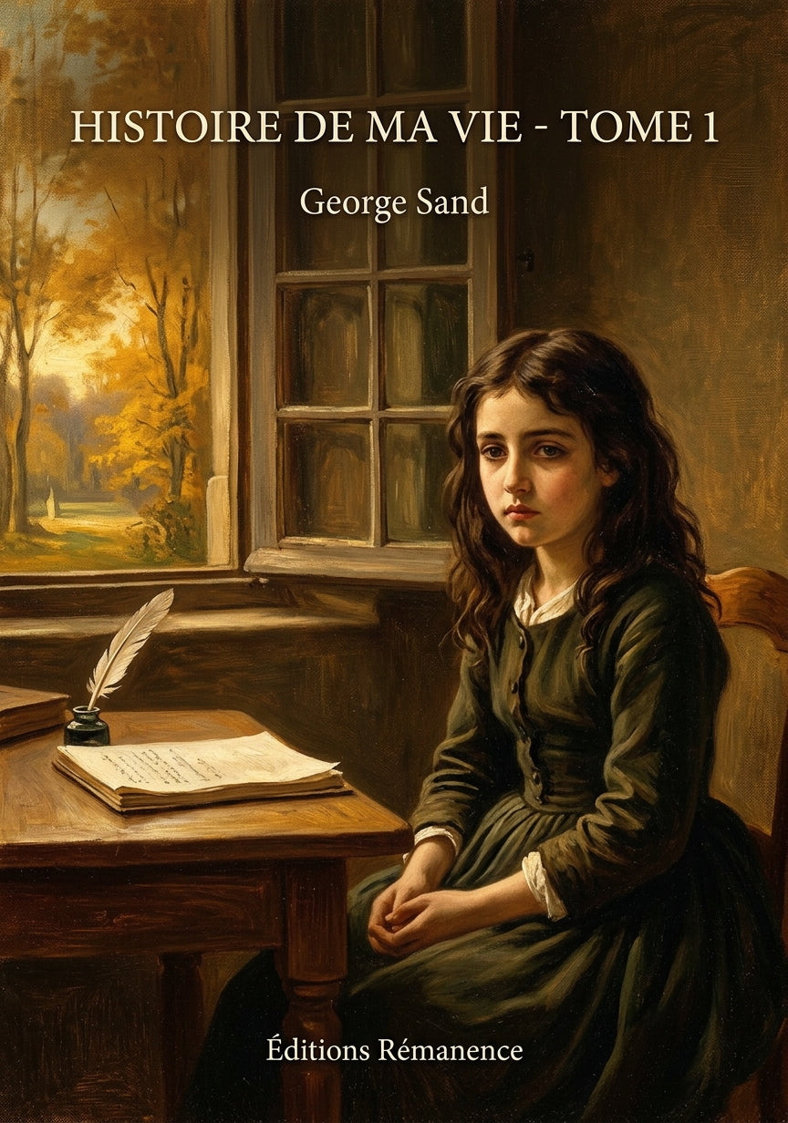 Livre Histoire de ma vie - Tome 1 par George Sand - Couverture - Editions Remanence