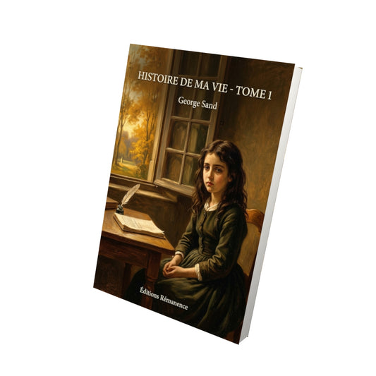 Livre Histoire de ma vie - Tome 1 par George Sand - Vue 3D - Editions Remanence