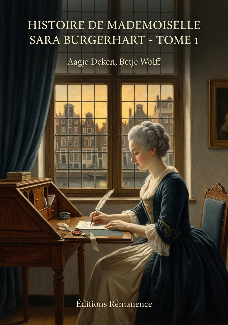 Livre Histoire de Mademoiselle Sara Burgerhart - Tome 1 par Aagje Deken, Betje Wolff - Couverture - Editions Remanence
