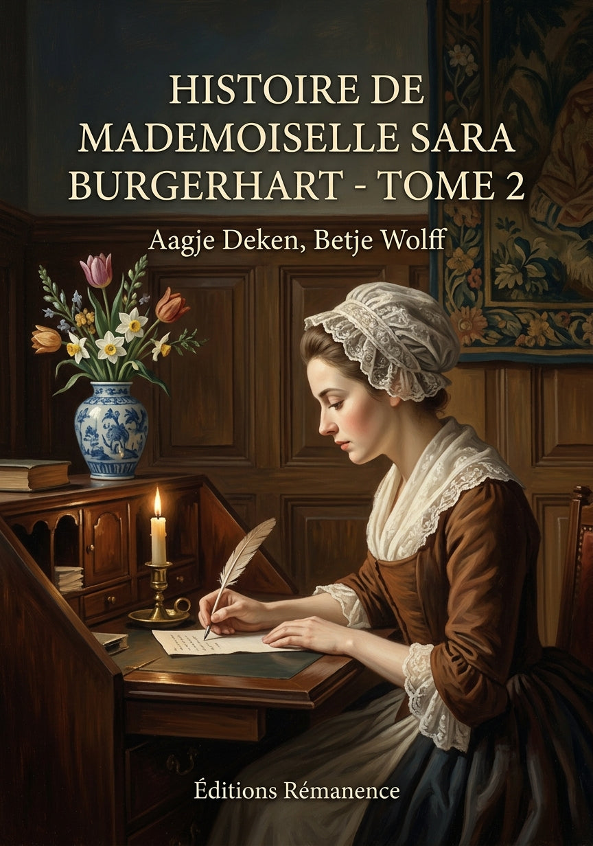 Livre Histoire de Mademoiselle Sara Burgerhart - Tome 2 par Aagje Deken, Betje Wolff - Couverture - Editions Remanence