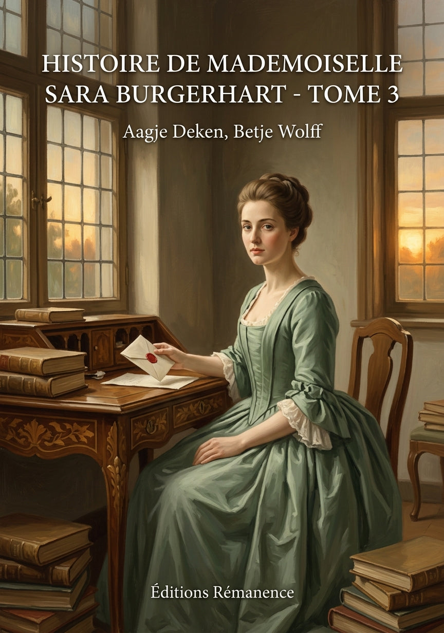 Livre Histoire de Mademoiselle Sara Burgerhart - Tome 3 par Aagje Deken, Betje Wolff - Couverture - Editions Remanence